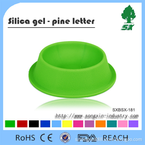 BPA Free Stable Collapsible Silicone Pet Bowl Pet Food Bowl